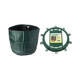 Bosmere Reusable Runner Bean Bag with Bean Ring, Green, N418 & Garden Care Green Sweet Pea & Bean Ring, N505