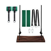 PELLOR Wood Tree Swing Seat with Tree Protector and Swing Hanging Kit Wooden Swing Set for Children Adult Kids in the Garden,Yard,Outdoor & Indoo