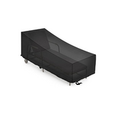 FlyLemon Garden Lounger Cover, Sun Lounger Protective Cover Waterproof, Windproof, UV-Resistant, (200 x 75 x 40/70 cm)