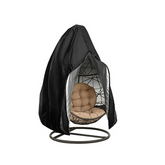 HomeMiYN Egg Chair Cover Patio Hanging Chair Cover, Outdoor Swing Chair Cover with Zipper, Waterproof Windproof Oxford Fabric Durable Garden Furn