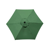 KHBNHJ Sun Umbrella Replacement Cloth, 3Meter Garden Parasol Canopy Cover for Patio Sun Umbrella, Market Table Umbrella Replacement Canopy Green,