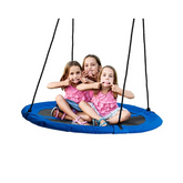 Large Nest Swing Seat Basket - Durable Frame with Rope Hanging Kit - 110cm, 180kg Capacity | Outdoor Kids Play Summer Garden Accessory