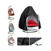 longziming Waterproof Egg Hanging Chair Cover with Zipper, 200*230CM 210D Oxford Fabric Heavy Duty Veranda Patio Cocoon Chair Garden Protective C