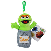 Sesame Street Soft Plush Toy Keyclip - Oscar 6" 15cm