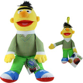 Sesame Street - Super Soft Gift Quality Plush Toy & Bag Clip Set of 2 15" 38cm Bert & 8" 20cm Bag Clip