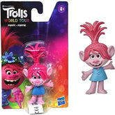 Trolls World Tour Poppy Soft Plush Toy 20cm 8" and Tiny Dancers Series 1 Blind Box Figure 6 Pack