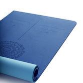6mm TPE Yoga Mat with Position Line - Home Gym Fitness Pad