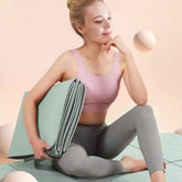 Foldable Eco-Friendly TPE Yoga Mat - Double-Sided Non-Slip for Yoga, Pilates & Workouts
