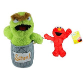 Sesame Street - Soft Plush Toy Set of 2 - Oscar the Grouch & Elmo