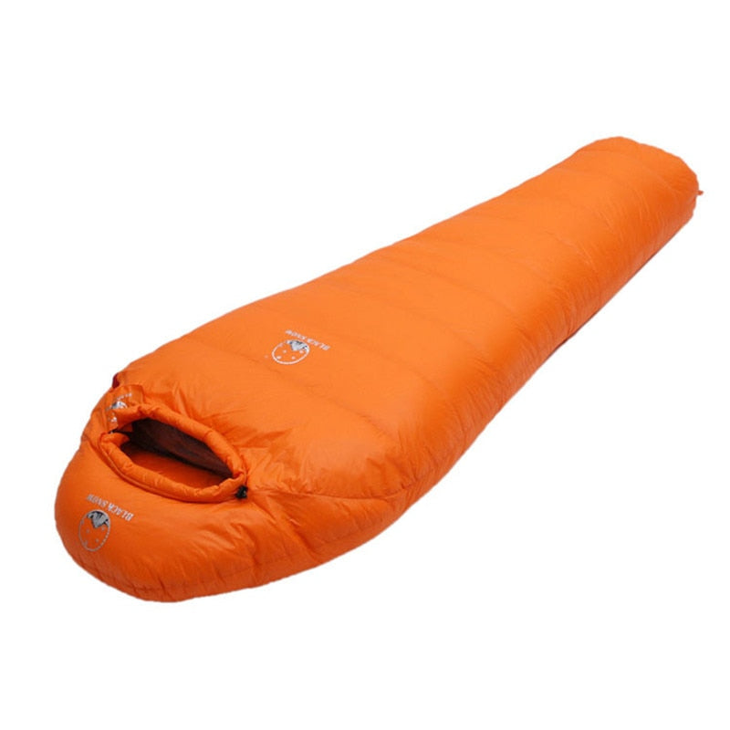 Warm Goose Down Mummy Sleeping Bag - Winter Thermal, 4 Thickness Options - Camping & Travel