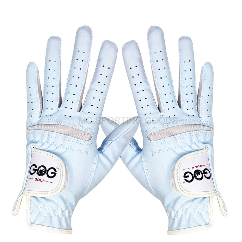Professional Golf Gloves for Women - 1 Pair (Pink & Blue) - Perfect Sports Gift