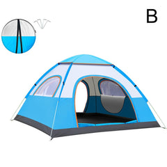 Fast Setup Outdoor Camping Tent - Automatic 2-Second Instant Tent, Sunshade Awning, 2-3 Person