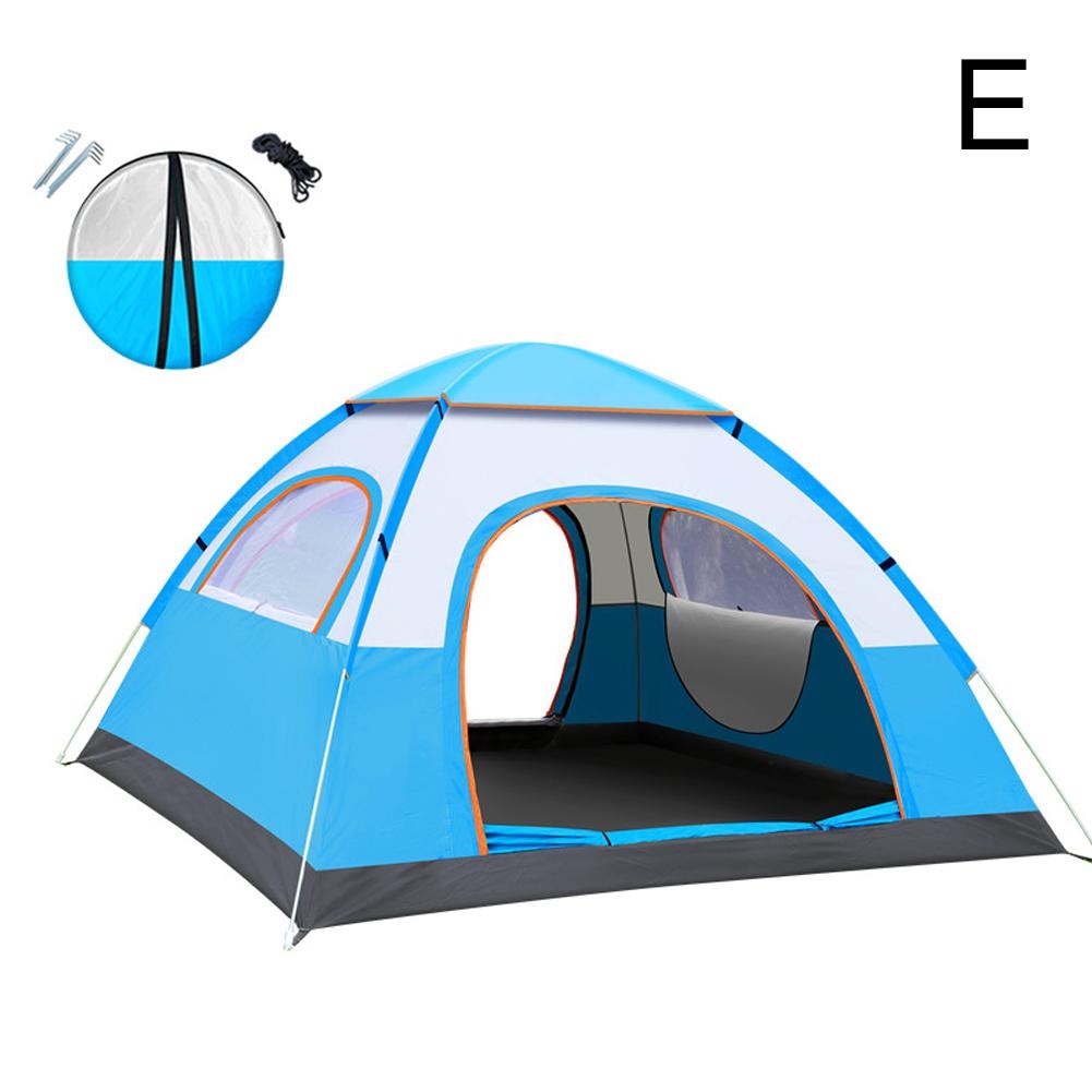 Fast Setup Outdoor Camping Tent - Automatic 2-Second Instant Tent, Sunshade Awning, 2-3 Person