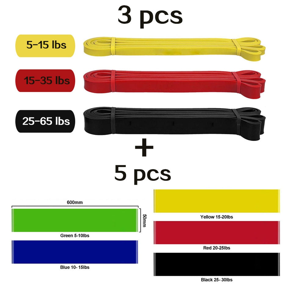 Dynamic Elastic Training Gum: Gym & Home Fitness Bands