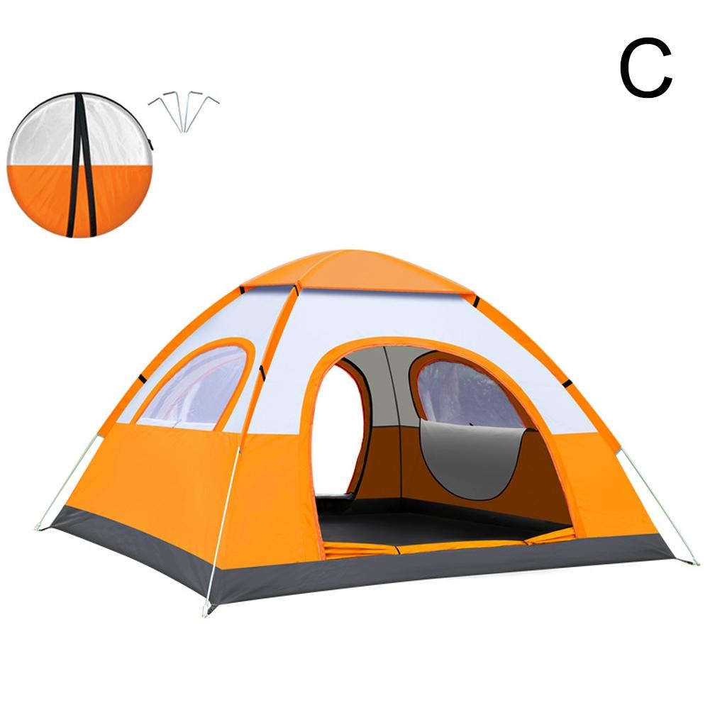 Fast Setup Outdoor Camping Tent - Automatic 2-Second Instant Tent, Sunshade Awning, 2-3 Person