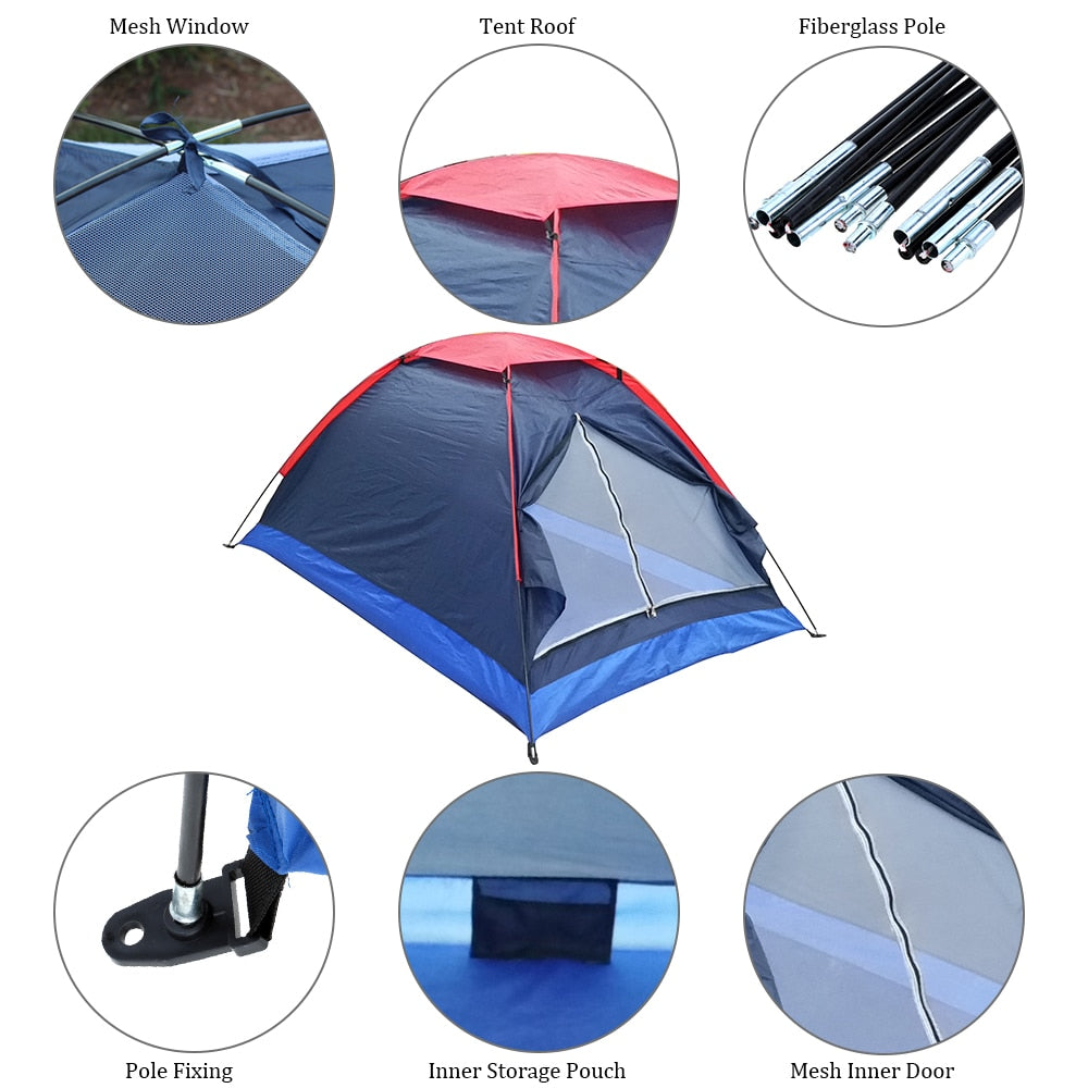 2-Person Water Resistant Camping Tent - Portable & Ultralight