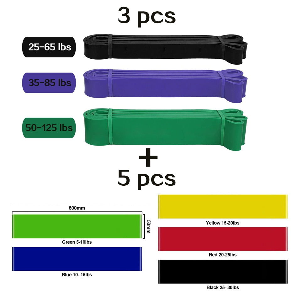 Dynamic Elastic Training Gum: Gym & Home Fitness Bands