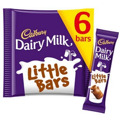 Cadbury Dairy Milk Little Bars 6 Pack 108g