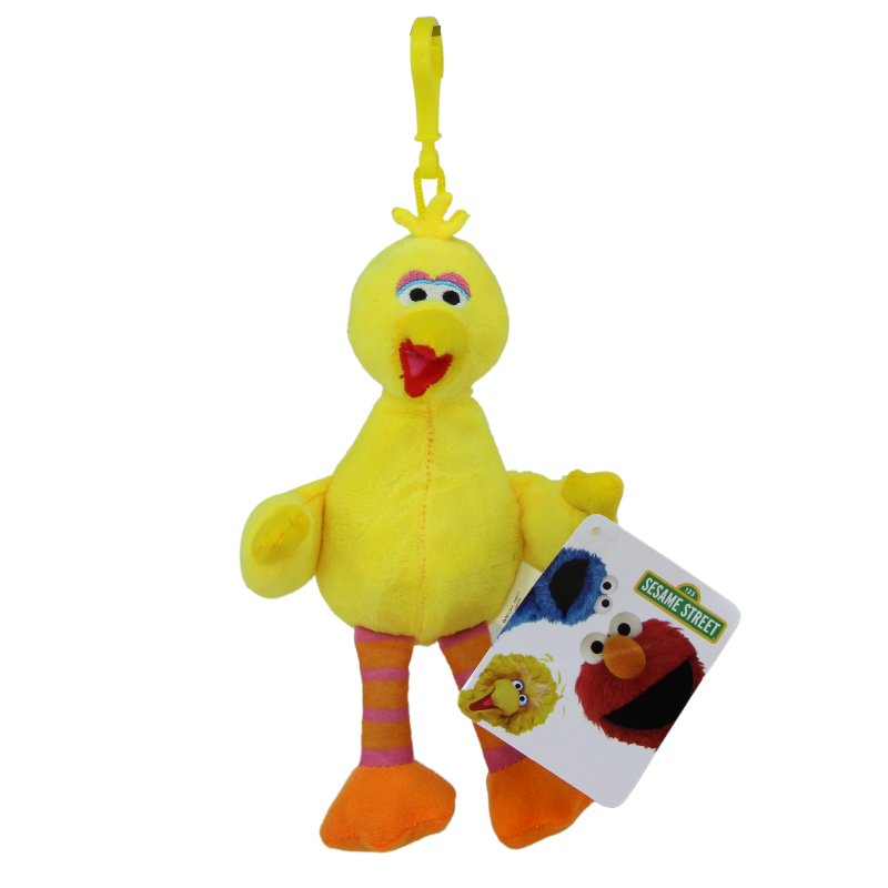 Sesame Street Soft Plush Toy Keyclip - Big Bird 7" 18cm