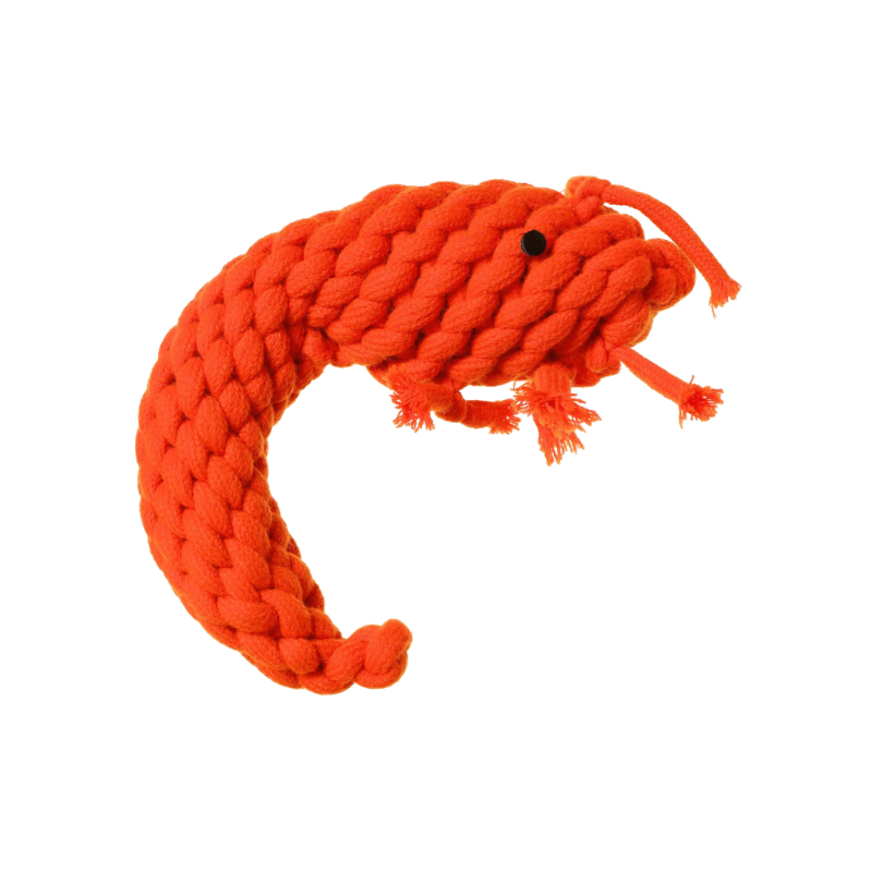 Pam the Prawn Rope Dog Toy