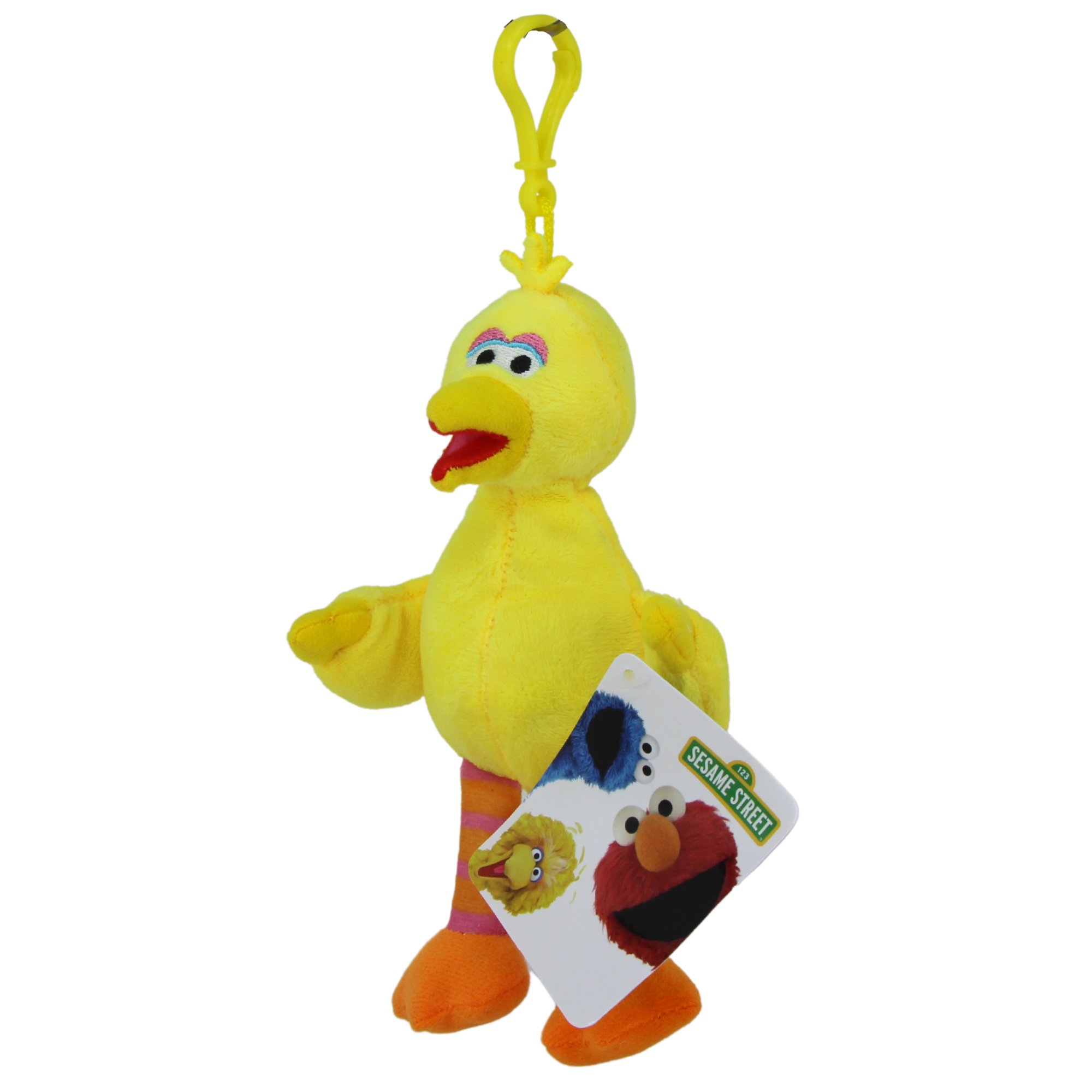 Sesame Street Soft Plush Toy Keyclip - Big Bird 7" 18cm