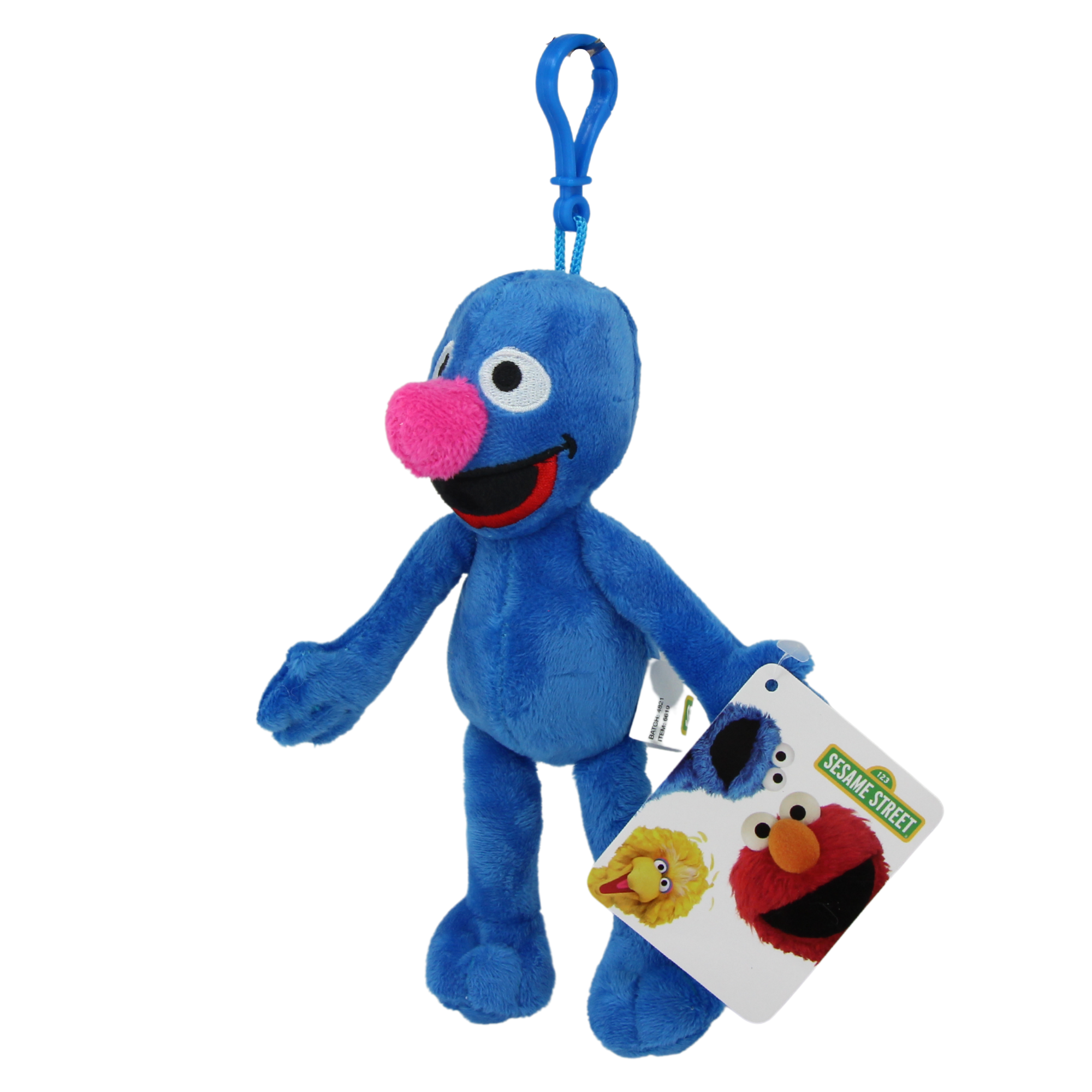 Sesame Street Soft Plush Toy Keyclip - Grover 7" 18cm