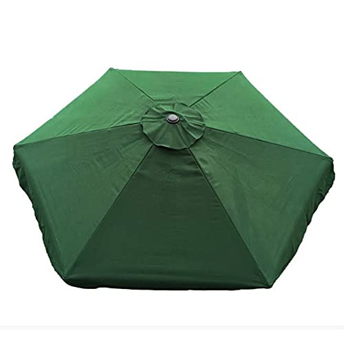 KHBNHJ Sun Umbrella Replacement Cloth, 3Meter Garden Parasol Canopy Cover for Patio Sun Umbrella, Market Table Umbrella Replacement Canopy Green,