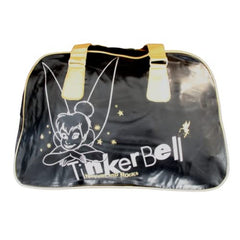 Disney Tinkerbelle Ladies Black & Gold Duffle Bag - Tinkerbell Themed - 48cm x 33cm x 19cm