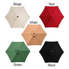 KHBNHJ Sun Umbrella Replacement Cloth, 3Meter Garden Parasol Canopy Cover for Patio Sun Umbrella, Market Table Umbrella Replacement Canopy Green,