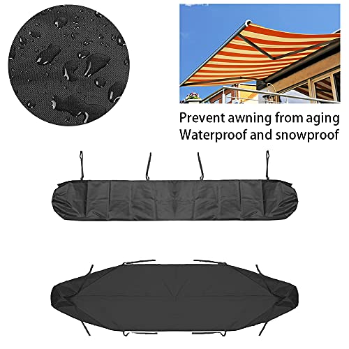 Uposao Patio Awning Cover Waterproof Replacement Awning Cover Sun Protection Dustproof Awning Storage Bag with String for Outdoor Garden Patio