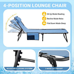#WEJOY Textilene Sun Loungers for Garden Set of 2 Comfortable & Portable Sunloungers 5-Position Adjustable folding Sun Lounger Sun Bed for Garden