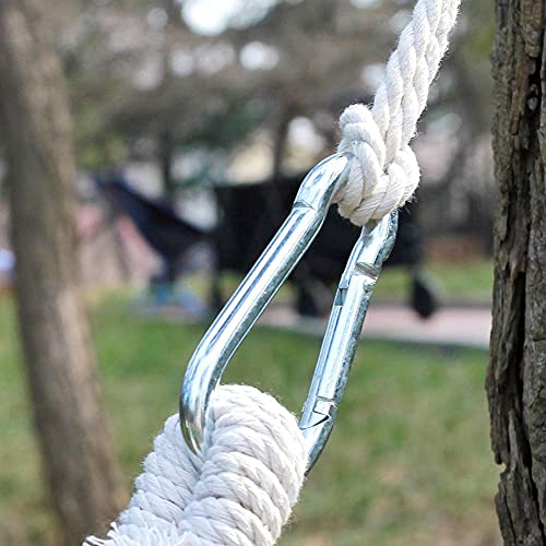 apofly Tree Swing Ropes, 2Pcs 4M Hammock Hanging Rope Adjustable Swing Hooks Strap Garden Furniture Accessories