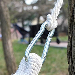 apofly Tree Swing Ropes, 2Pcs 4M Hammock Hanging Rope Adjustable Swing Hooks Strap Garden Furniture Accessories