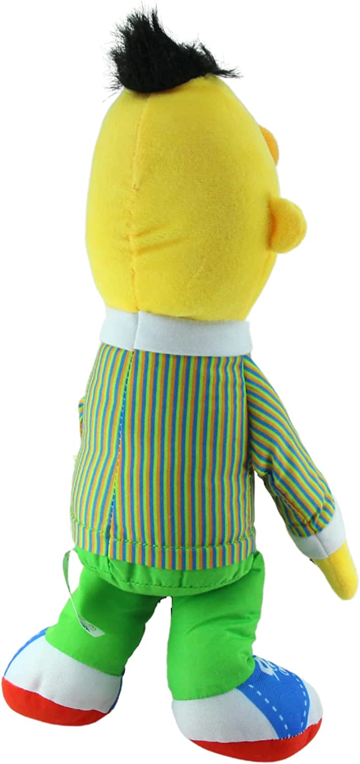 Sesame Street - Super Soft Gift Quality Plush Toy & Bag Clip Set of 2 15" 38cm Bert & 8" 20cm Bag Clip