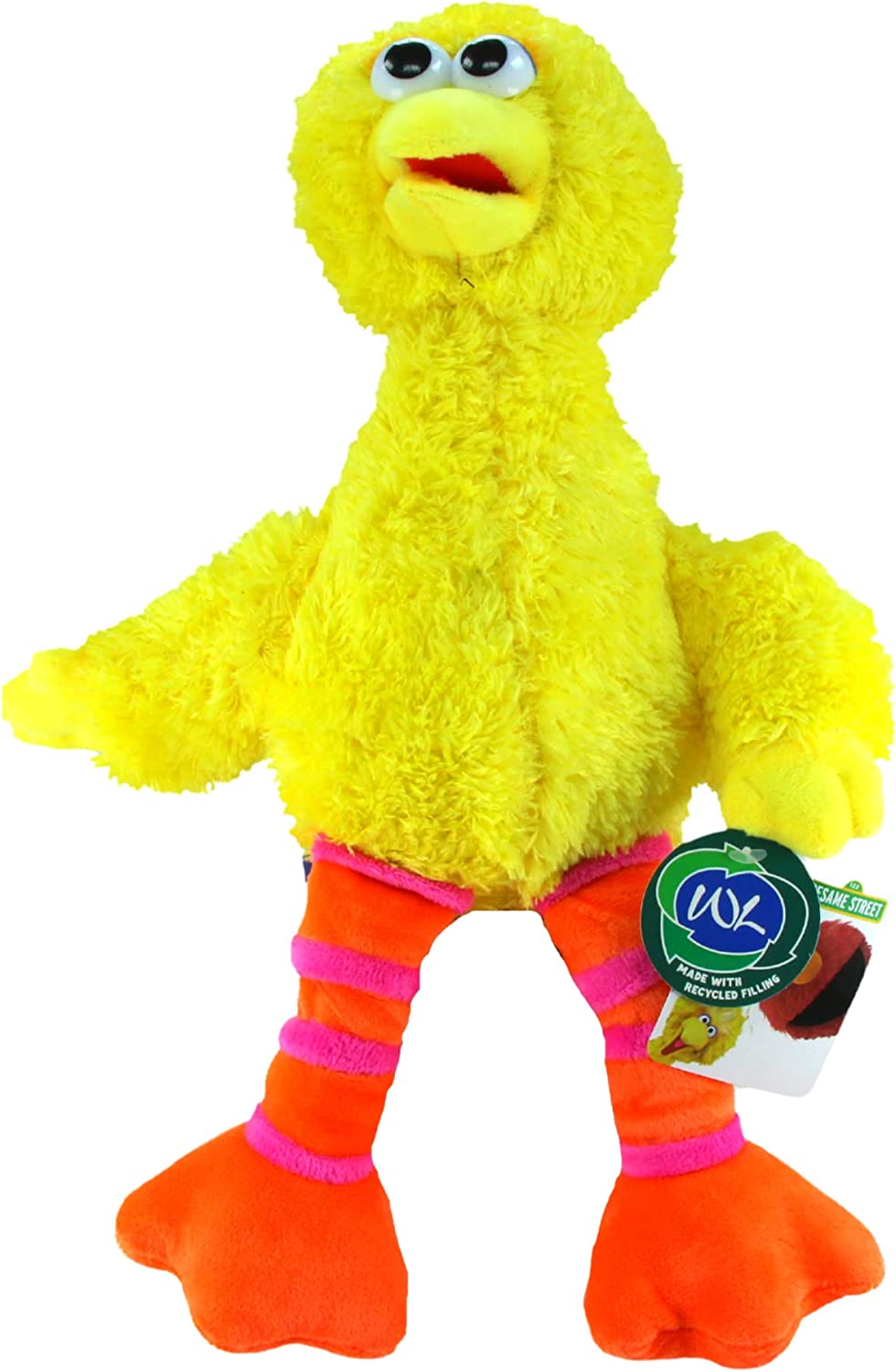 Sesame Street - Super Soft Gift Quality Plush Toy & Bag Clip Set of 2 15" 38cm Big Bird & 7" 18cm Bag Clip