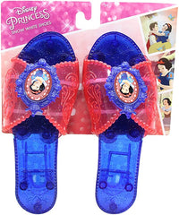 Snow White Super Soft Gift Quality 5" 12cm Plush Toy Bag Clip & Snow White Fancy Dress Shoes One Size - Twin Pack