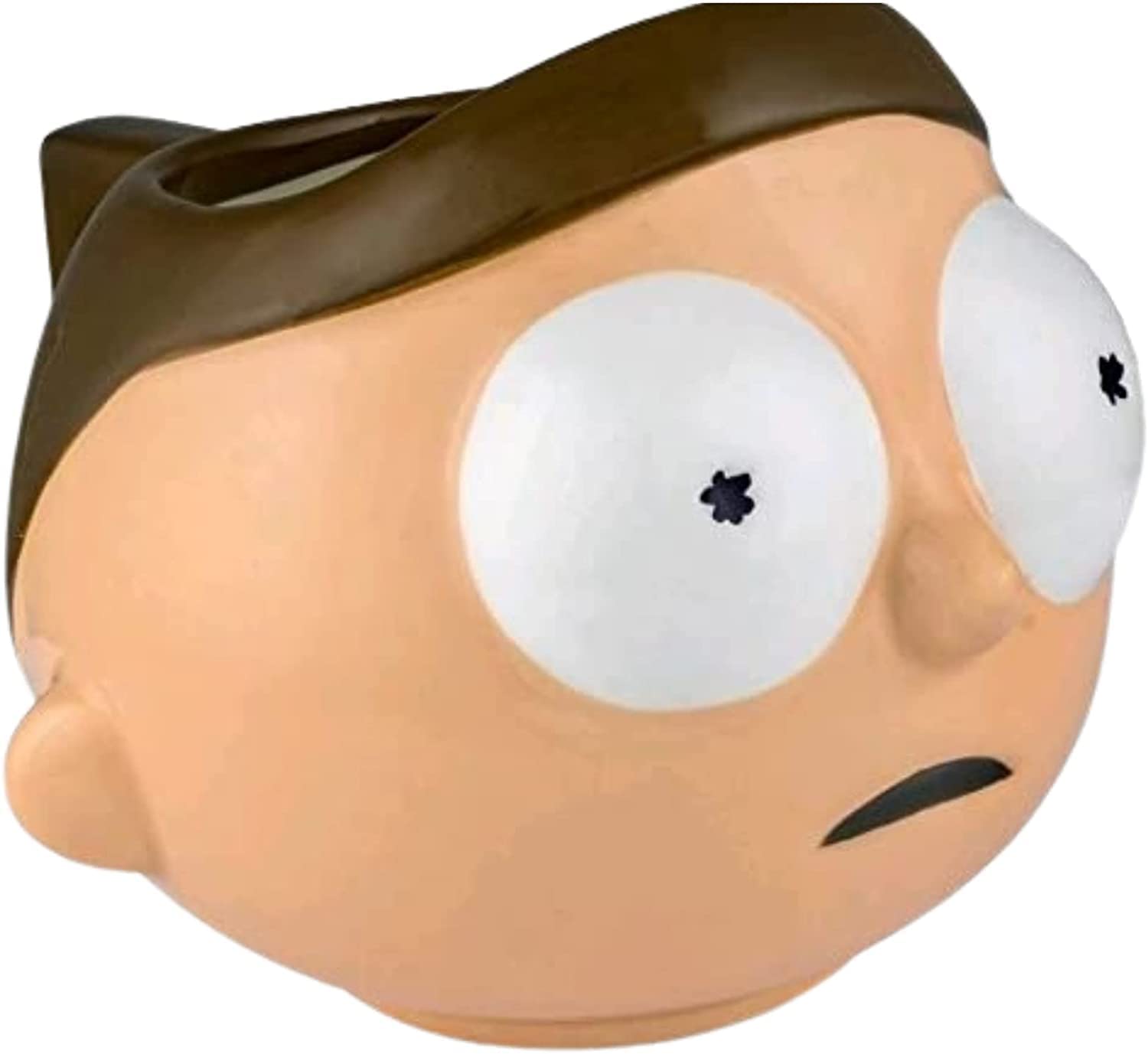 Rick & Morty - 3D Morty Mug & Squeezsters 4" 10cm Soft Plush Keyclip Toy Morty - Great Value Morty Set of 2